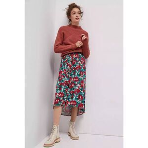 Anthropologie Porridge Miley Ruffled Floral Skirt NWOT Large